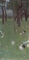 Gartenmit Huhnernin StAgatha symbolisme Gustav Klimt